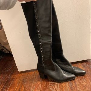 Stuart Weitzman studded knee boots